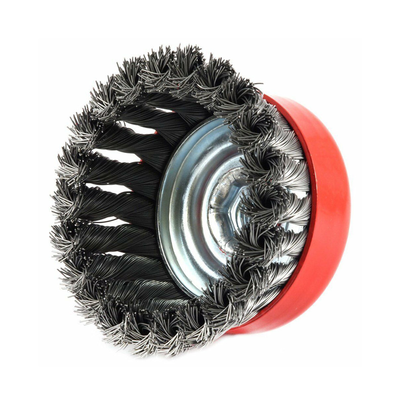 Silverline 244983 Rotary Steel Twist-Knot Cup Brush - 75mm For Rust & Paint Removal (6mm Shank) - View #9